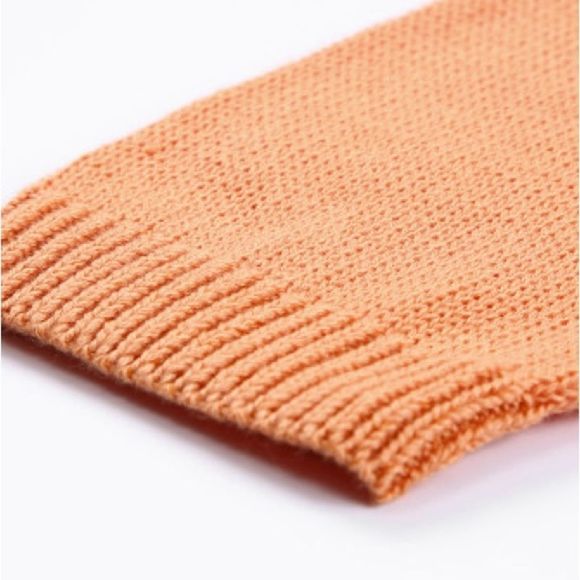 Boutique Brand Ribbed Open Front Knit Cardigan Orange 💗 - Picture 12 of 14